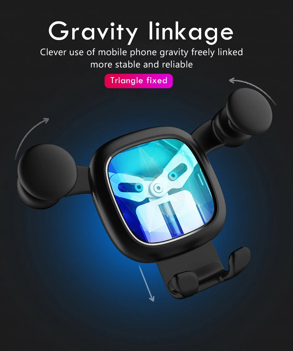 Universal Cute Cartoon Gravity Bracket Car Phone Stand Holder Air Vent 360 Degree Rotation For Huawei iphone X 8 7 Phone Support (3)