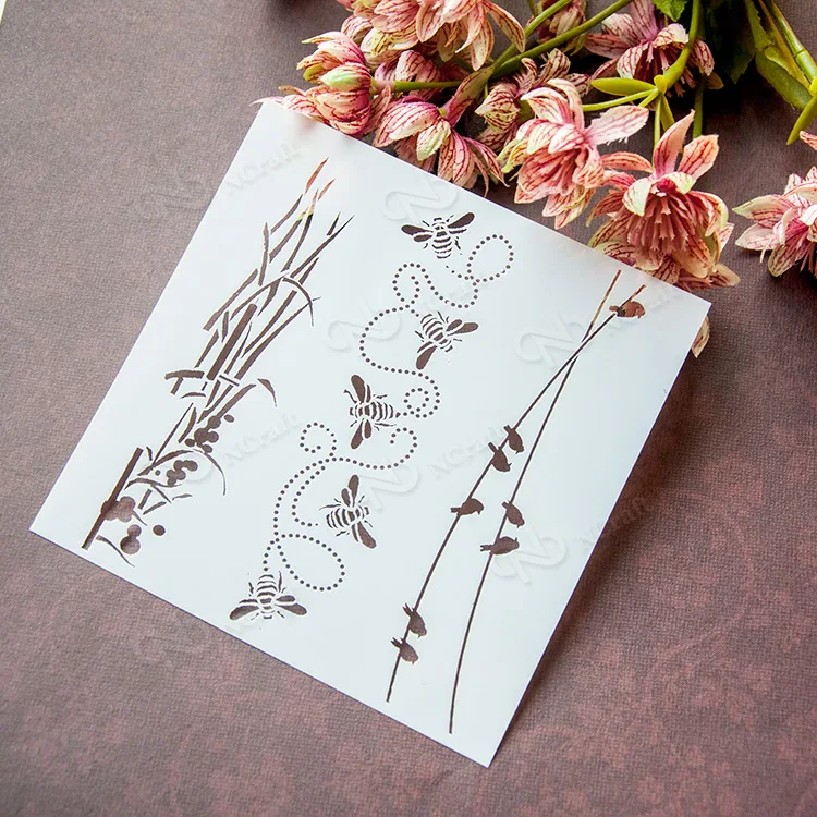 

NCraft Stencil S37Scapbook Stencil Cake Decorating Tool scrapbooking