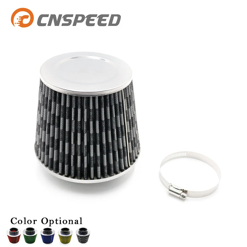 CNSPEED Air Filter 3" inch 76mm Air Intake Filter Height High Flow Cone Cold Air Intake
