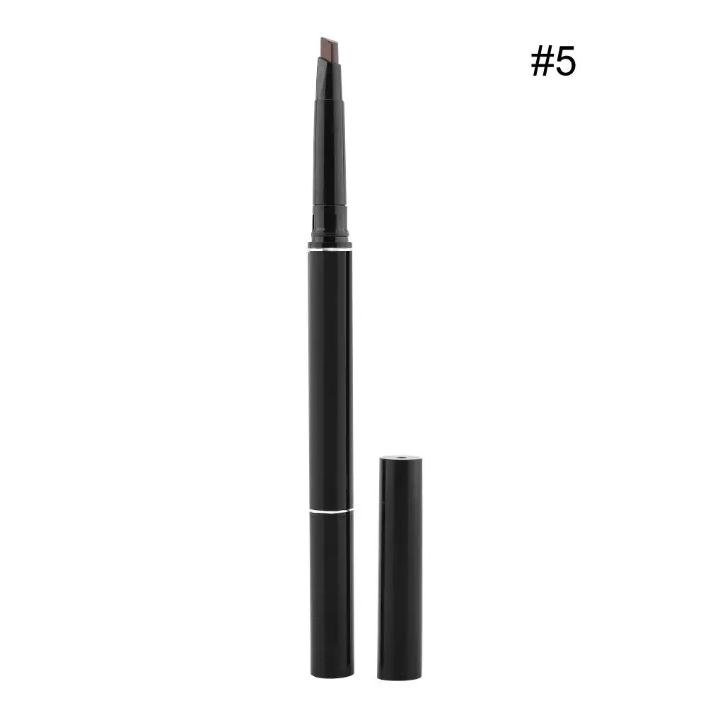 dark brown Карандаш для бровей 2 упаковки, непромокаемый карандаш для бровей с кисточкой для бровей - Цвет: dark brown