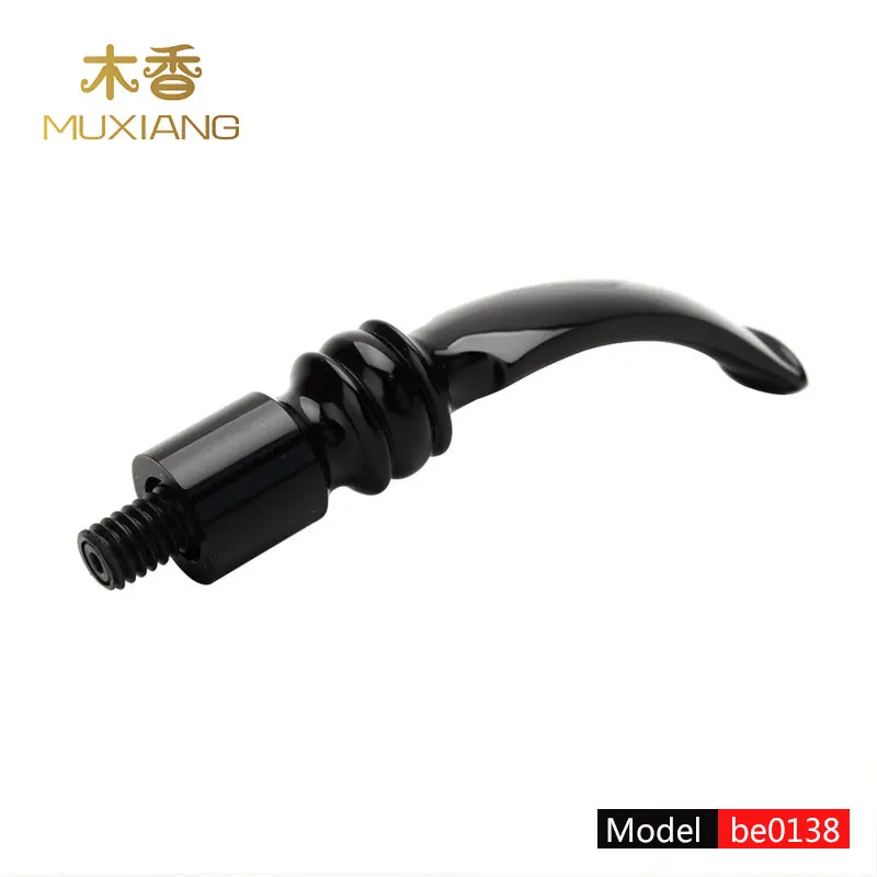 

2018 MUXIANG New Screw PLUG Type Specialized Acrylic Bent Taper Mouthpiece with PLUG TYPE Tenon for meerschaum pipe be0138