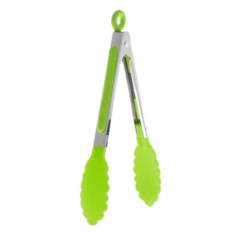 Kitchen Cooking font b Salad b font Serving BBQ Tongs Stainless Steel Handle Utensil