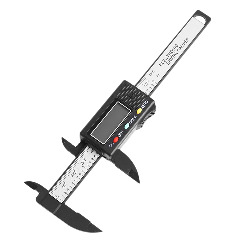 LCD Electronic Digital Vernier Caliper Gauge 100mm 4 inch Measure Micrometer New photo