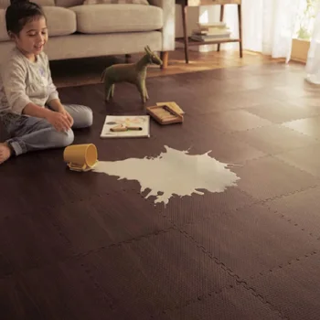 

YMQY Thicken Carpets For Living Room Children Crawl Floor EVA Yoga Mat Anti-Slip Water Absorption Carpet 30X30 tapetes para casa
