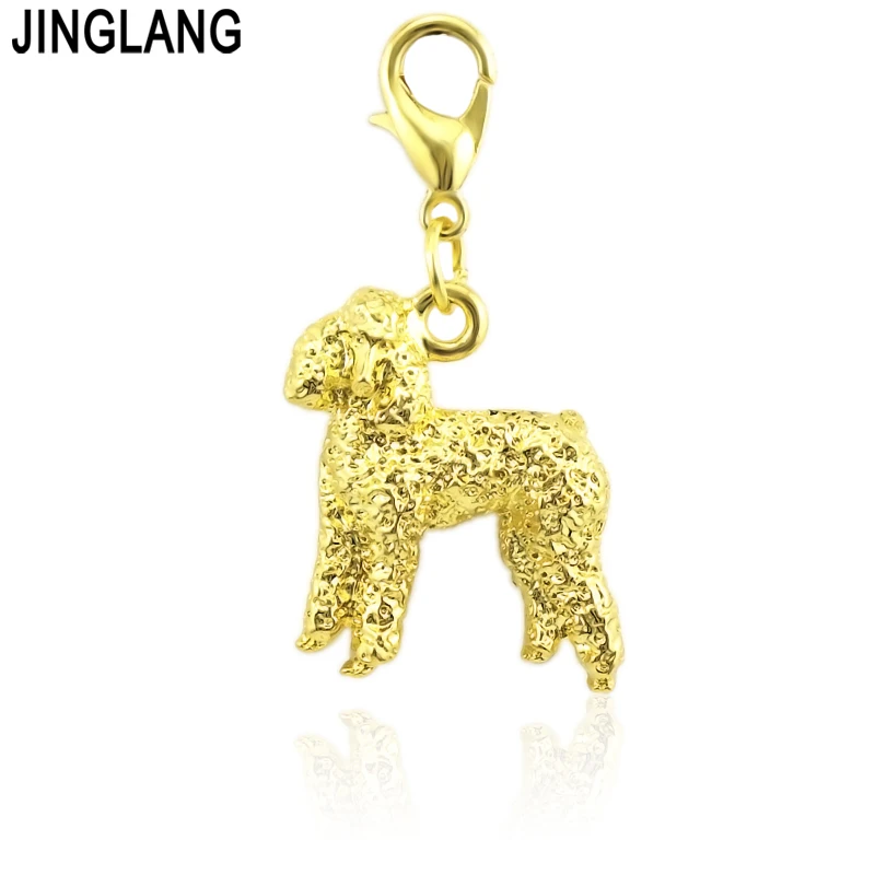 JINGLANG DIY Fashion jewelry Dog Charms for Bag Pet Dog Pendant Charms