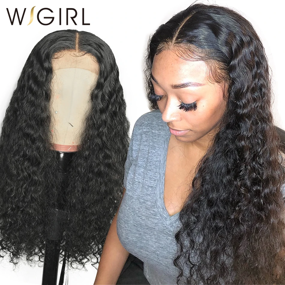 Wigirl волосы парик с крупными волнами 360 синтетический фронтальный парик предварительно сорвал с волосами младенца 180% Плотность вьющиеся