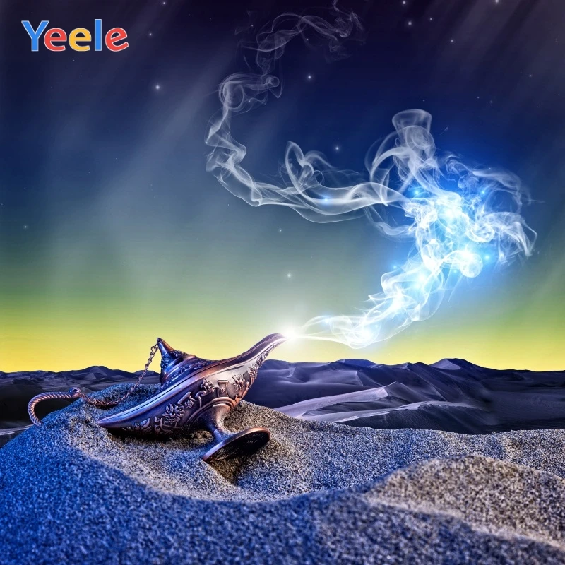 

Yeele Photocall Aladdin's Lamp Desert Fog Room Decor Photography Backdrop Personalized Photographic Backgrounds For Photo Studio