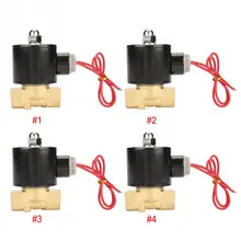 G3/8 электромагнитный клапан 2 способ Электрический клапан ходовые непосредственные действующие N/C, как правило, Латунь Электромагнитный Клапан небольшой Соленоидный клапан