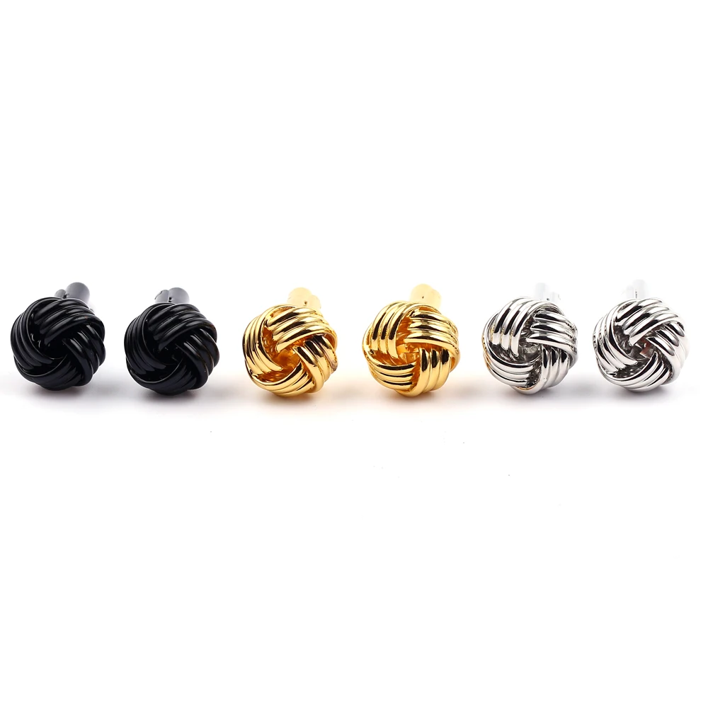 

Twist Cufflinks Groom Wedding Dress Design Men's Shirt Cufflinks High Quality Gold And Silver Knot Cufflinks Wholesale