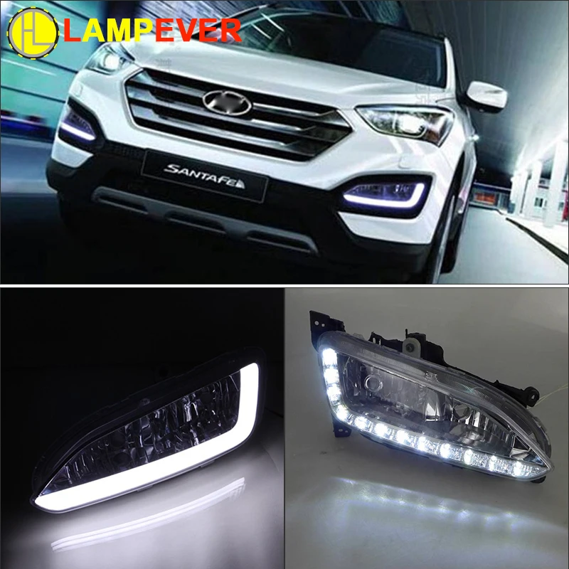 LED Daytime Running Light for Hyundai IX45 Santafe DRL 2013 2016 New