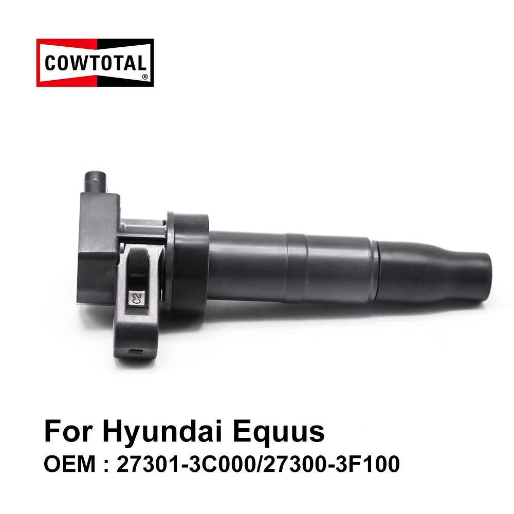 

COWTOTAL Ignition Coil for Hyundai Equus Engine Code G8BA G8BE G6DA G6DJ 4.6L 5.0L 3.8L OEM 27300-3F100/ 27301-3C000 (Pack of 4)