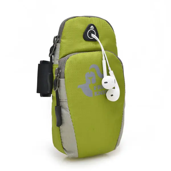 Спортивная сумка для бега FreeKnight, сумка для спортзала, сумка для бега, для телефона, для улицы, водонепроницаемая, нейлоновый держатель для сотового телефона, для пеших прогулок, аксессуары для бега WX004 - Цвет: Green