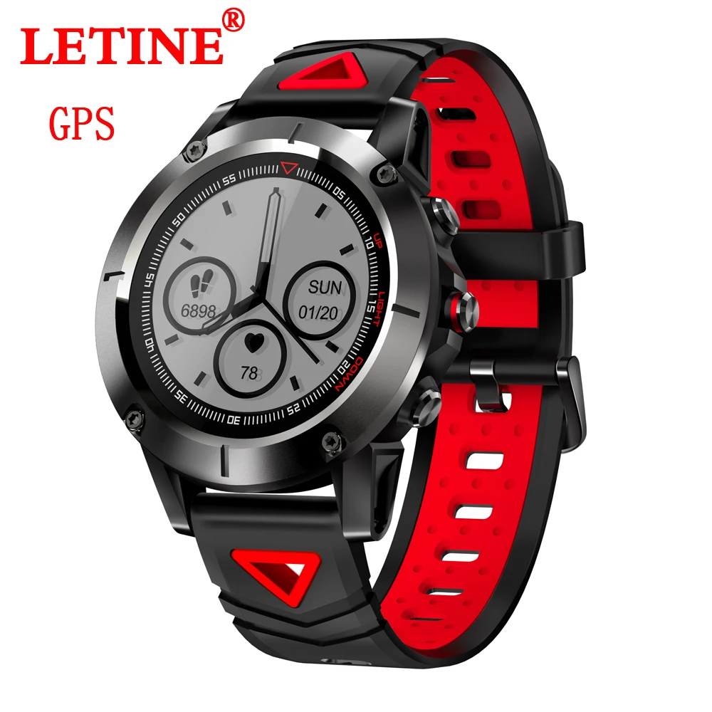LETINE gps G01 Смарт-часы IP68 Водонепроницаемый Фитнес трекер сердечного ритма Открытый Спорт наручные трекер часы с компасом