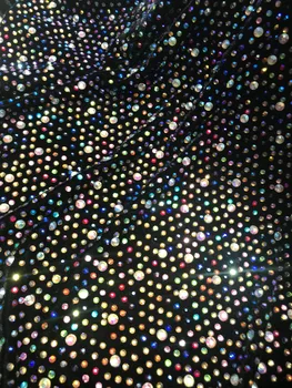 

embroiderd lace fabric DiuDiu-12.1144 with sequins beautiful Nigerian sequins lace fabric for party dress