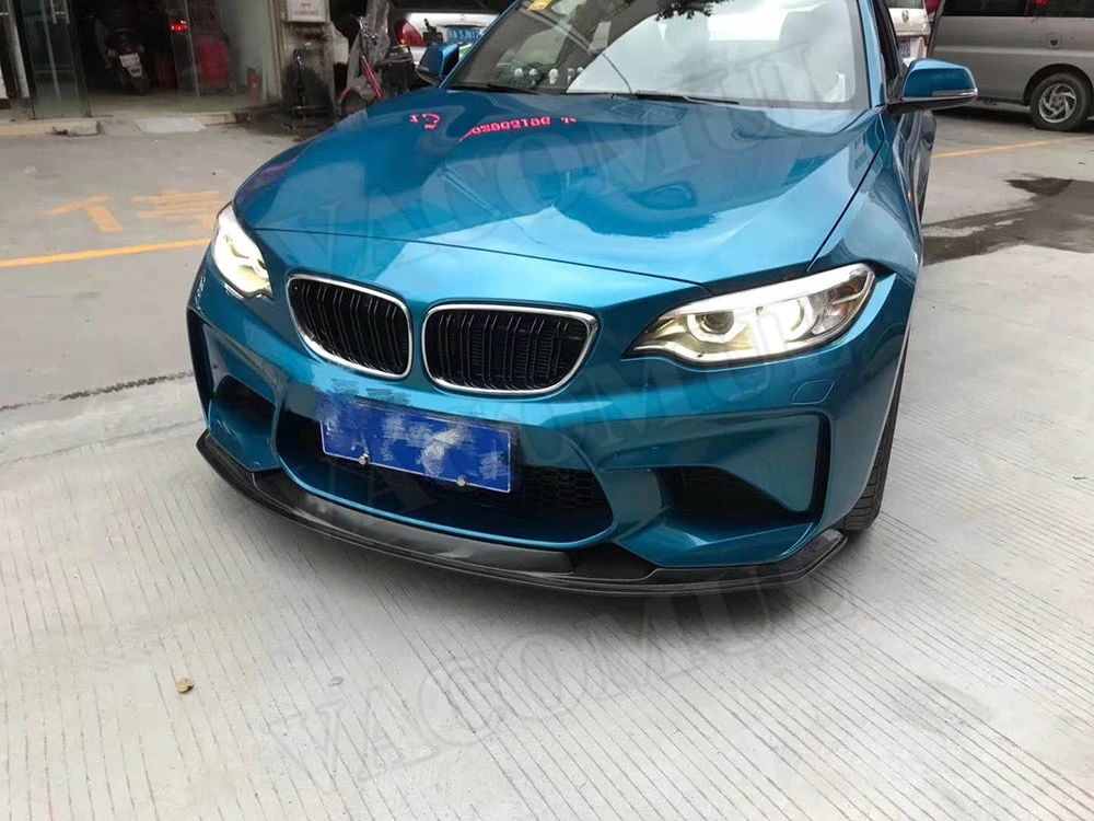 Передний бампер из углеродного волокна спойлер для BMW 2 серии F87 M2 2015 2018 MT стильная
