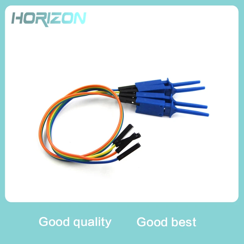 

4PCS 1 Pin Test Clamp Wire Hook Test Clip for Logic Analyzer Electronic Components Supplies
