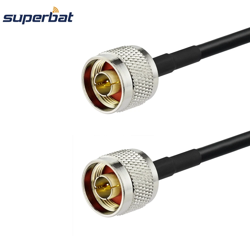 

Superbat N-Type Male Plug to N Plug Connector Straight WiFi Adapter RF Pigtail Cable KSR195 COAX 2M for Bluetooth Wireless