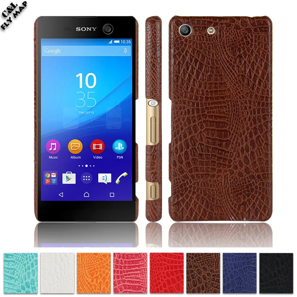 Защитный чехол из крокодиловой кожи для SONY Xperia M5 m 5 двойной жесткий защитный