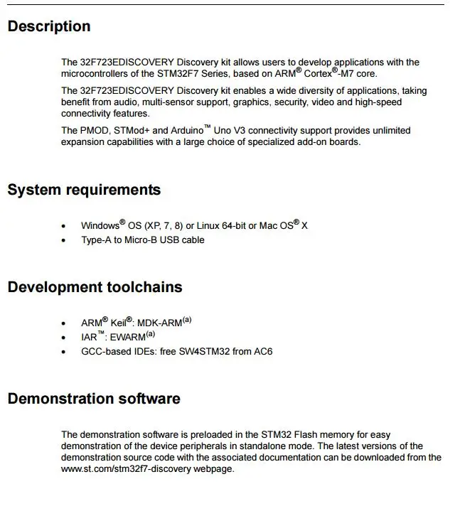 STM32F723E-DISCO INFO 2