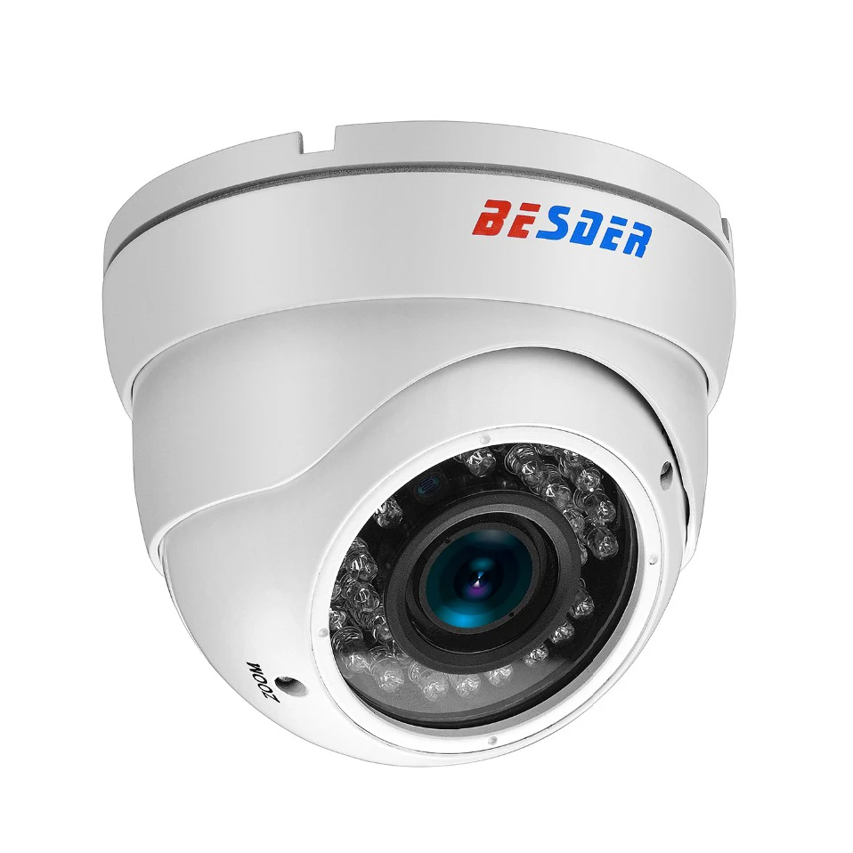 BESDER 1080P 36pcs 2.8 12mm Manual Zoom Network ONVIF