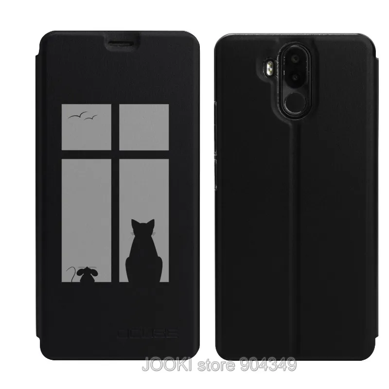 JOOKI PU кожаный чехол-кошелек для Ulefone power 3, чехол с принтом для Ulefone power 3, подставка для мобильного телефона, откидная крышка - Цвет: 1 piece PU Case