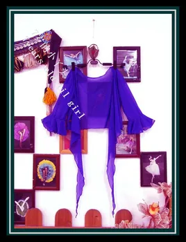 

Belly dance top Transparent thin belly danc small flare Blouse Top CD 37