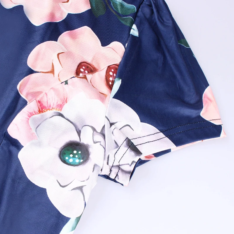BBYES Autumn Fashion Floral Print Belt Stand Collar Short Sleeve Long Dress Vintage Maxi Dress
Casual Party Dresses Vestidos