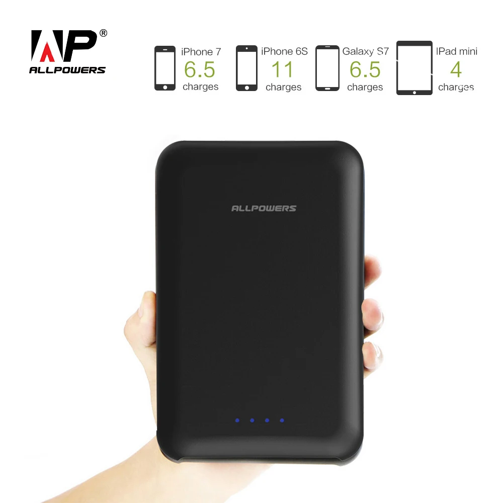 ALLPOWERS High Capacity 30000mAh Power Bank Quick Charging Portable Charger External Battery for iPhone 6 6s 7 8 8s Samsung ALLPOWERS High Capacity 30000mAh Power Bank Quick Charging Portable Charger External Battery for iPhone 6 6s 7 8 8s Samsung