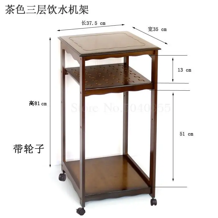 Бамбуковый сосуд подвесная рама чайник на чайник чайный набор Чай стойка твердая деревянная чайная тележка офисная Питьевая сушка с поддоном - Цвет: VIP 13