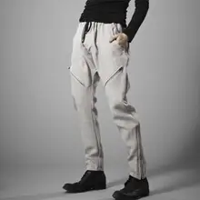 Мужская одежда Gd мода конопли свободного покроя шаровары тонкий весна прохладная дышащий тип льняные брюки свободного покроя брюки певица костюмы