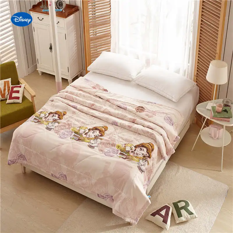 Us 34 39 14 Off Disney Beauty And Beast Belle Quilts Comforters Single Twin Queen Size Bedding Cotton Covers Children S Baby Girls Bedroom Decor In