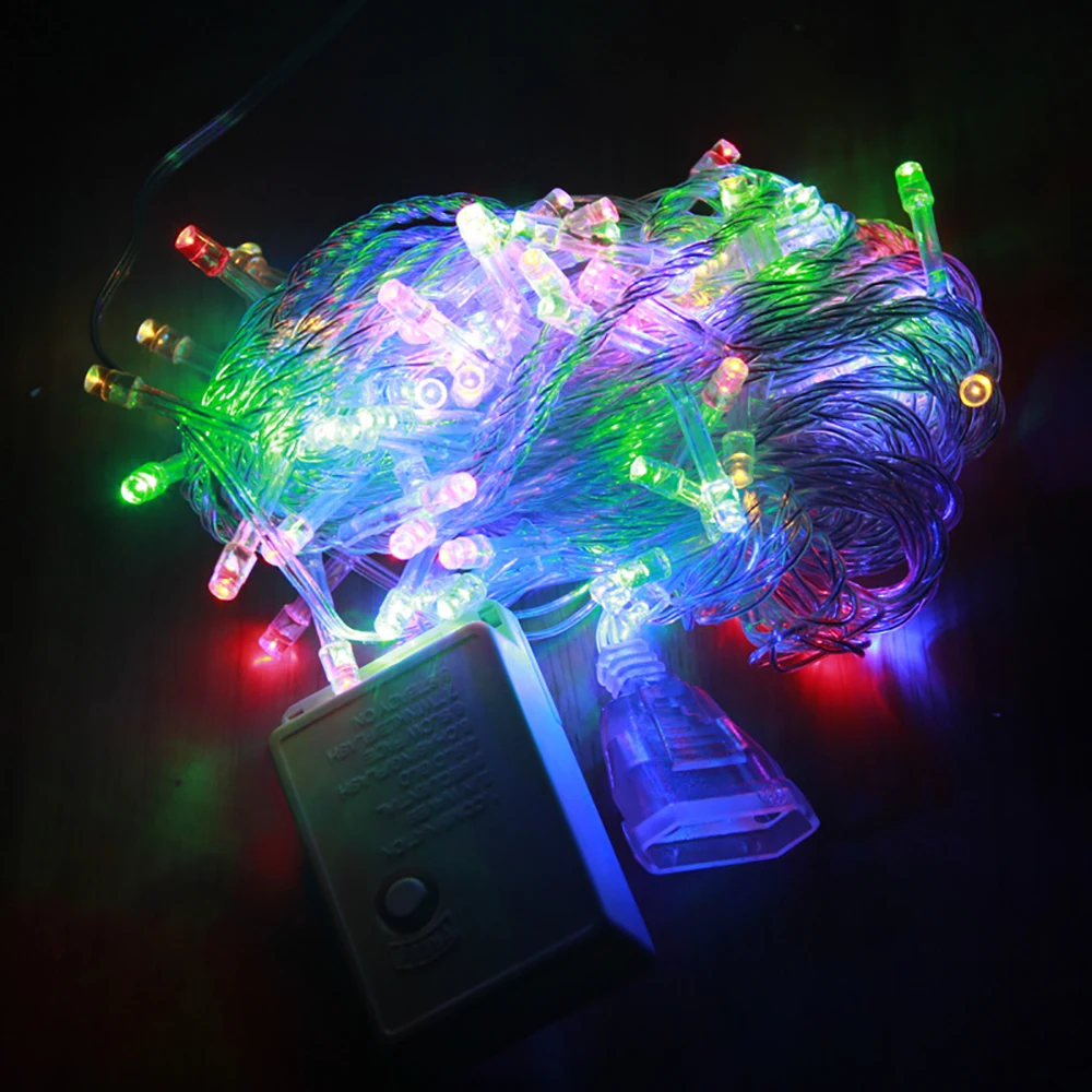 10M 100LEDs EU Plug String Light Waterproof 110V Connectable with Tail Plug Home Outdoor Christmas Decoration Fairy LED D40