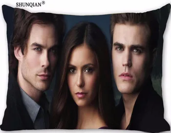 

Custom The Vampire Diaries Pillowcase Zippered Rectangle Pillow Cover Cases Size 45X35cm,40x60cm,45X75cm,50X75cm(Two sides)