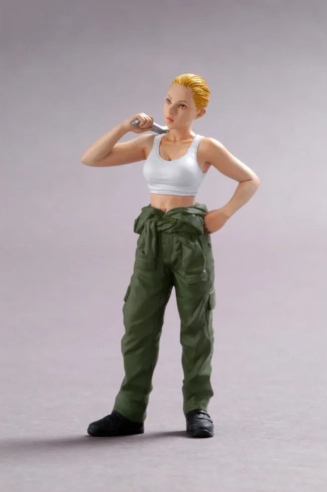 1/20 весы 85 мм Полимерная фигура женский обслуживающий персонал|resin figure|figure resin1/20