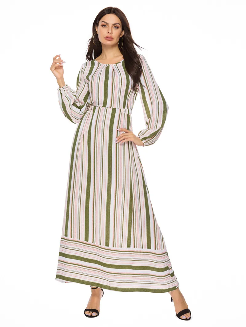 Арабский мусульманский платья abaya Дубай печать марокканский кафтан скромное платье для вечернего платья 1119