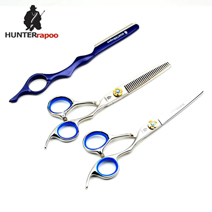 

30% OFF HUNTERrapoo 6inch cutting thinning styling tool hair Scissors set HT9121 Professional Hairdresser Barber Type Shears
