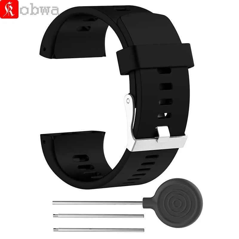

Kobwa Silicone Watch Band for Polar V800 Smart Bracelet With Tool Smart Watch Strap for Men Women Watchband for Polar V800