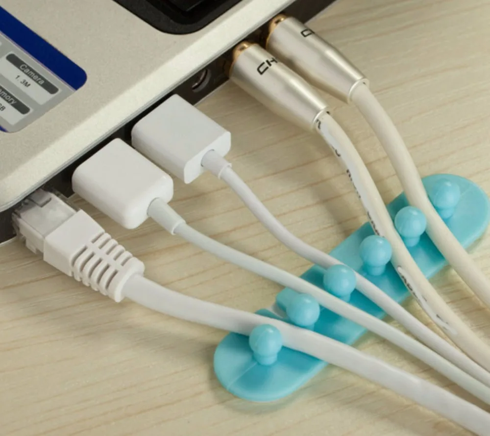 2Pcs/Pack Multifunction Bathroom Kitchen Wall Adhesive Plastic Power Plug Holder Key Hanger Hook