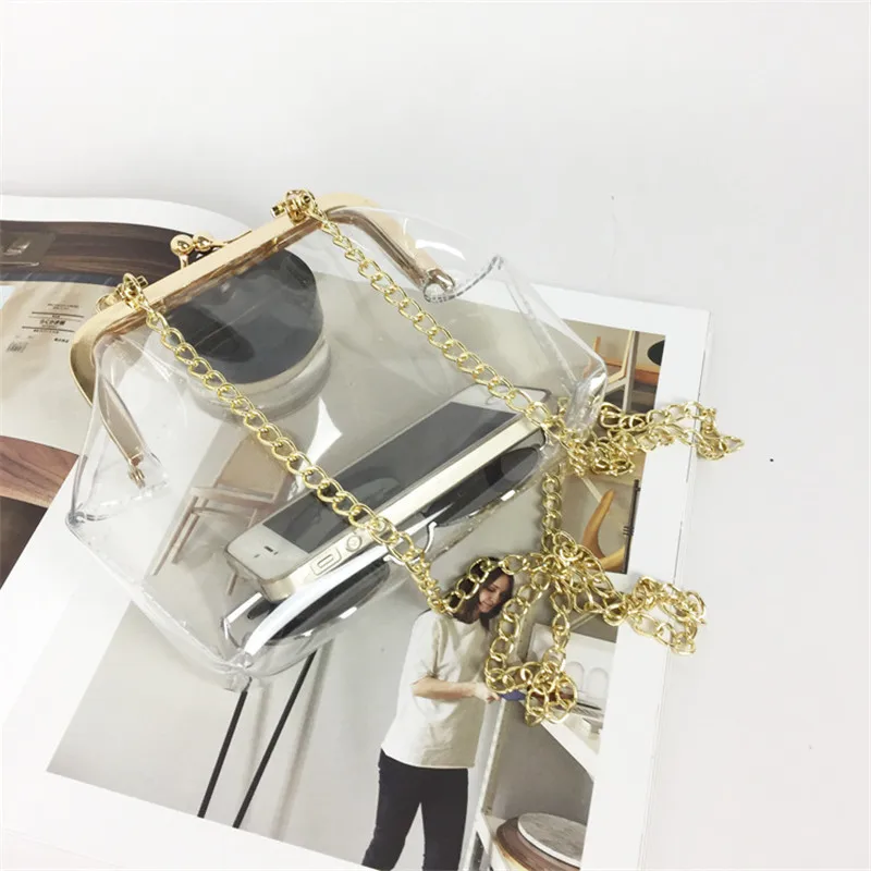 

2018 Vintage transparent bags women handbag fashion jelly bag shoulder bag crossbody bags female package messenger totes