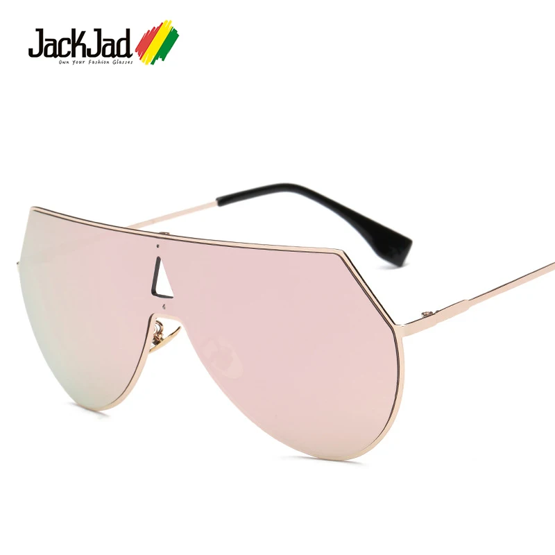 

JackJad 2017 New Fashion Metal Shield Frame Style Eyeline Sunglasses Cool Trend Brand Design Sun Glasses Oculos De Sol Feminino
