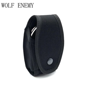 

Tactical Military Security Handcuff Case Enhanced Molded Belt Mounted Single Handcuff Pouch Case Black