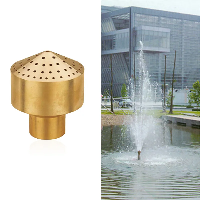 Brass Fountain Nozzles 1/2"3/4"1"3/2"2" Column Water Fountain Nozzle