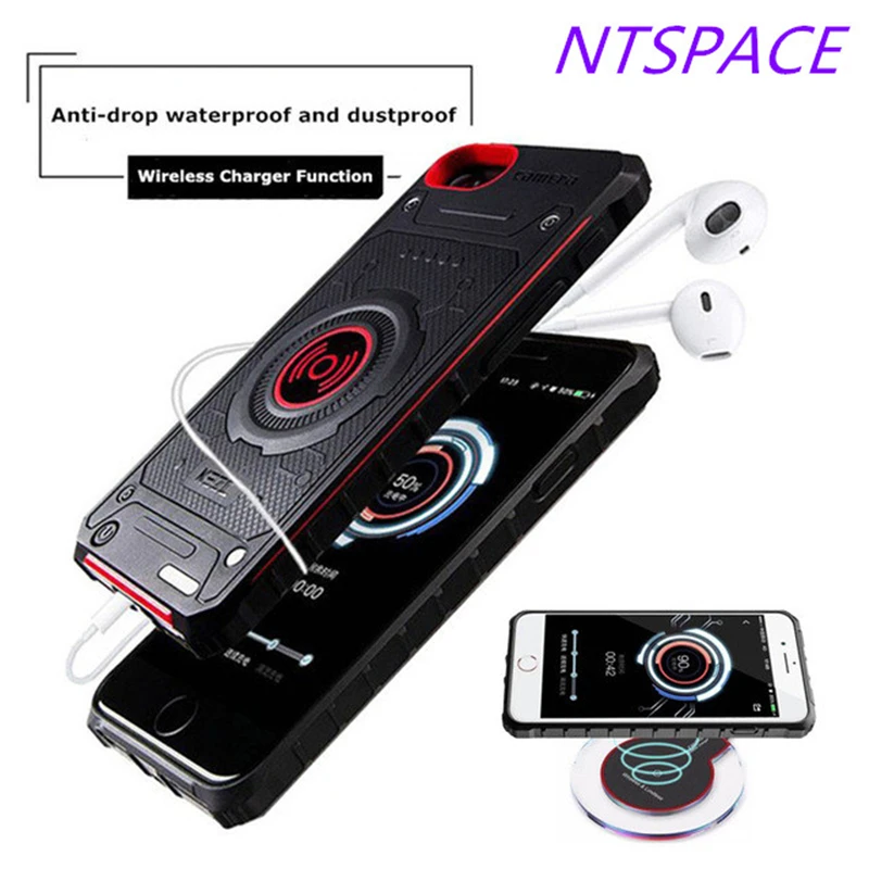 

Wireless Charging Power Bank For iPhone 6/6s/7/8 Plus New Fashion Ultra Slim Backup Battery Case Portable Charging Case 4000mAh