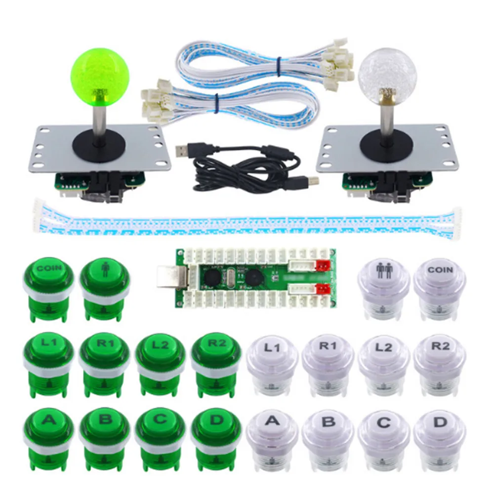 2 игрока аркадная игра DIY Набор нулевой задержкой USB энкодера для игрока кнопка для игровых автоматов джойстик