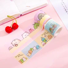 45mm Japanese Sumikko Gurashi Masking Washi Tape Scrapbooking Cartoon DIY Journal Decorative Adhesive Tape Stationery Supplies retro cruise song painting japanese washi tape adhesive decorative tape diy scrapbooking masking tape stationery
