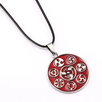 

10/pcs NARUTO Choker Necklace All of Sharingan Pendant Men Women Gift Anime Jewelry Accessories YS11758