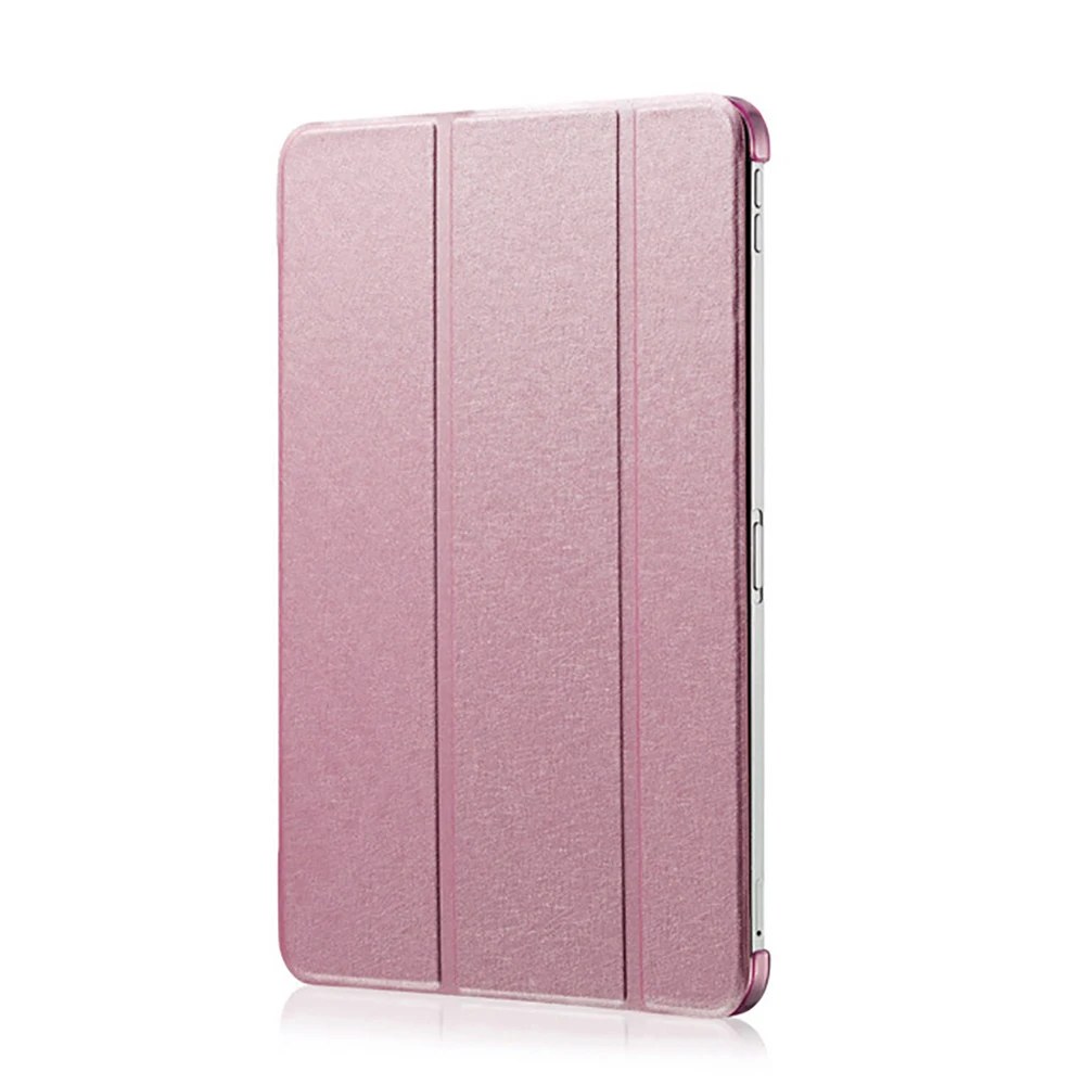 Умный Магнитный чехол с шелковым узором для нового iPad Pro 11, Ультратонкий чехол-подставка из искусственной кожи для iPad Pro 11, чехол - Цвет: Розовый