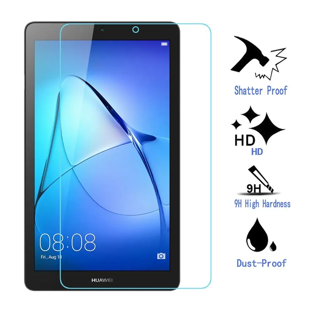 Dooqi Premium Tempered Glass Screen Protector for HUAWEI MediaPad T3 7 inch