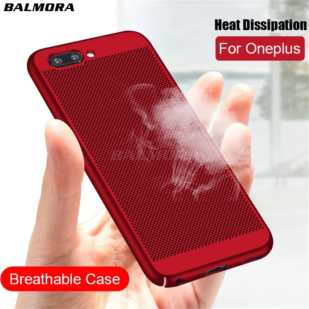 BALMORA Heat dissipation Phone case for Oneplus 5 5t 6 PC Hard Hollow