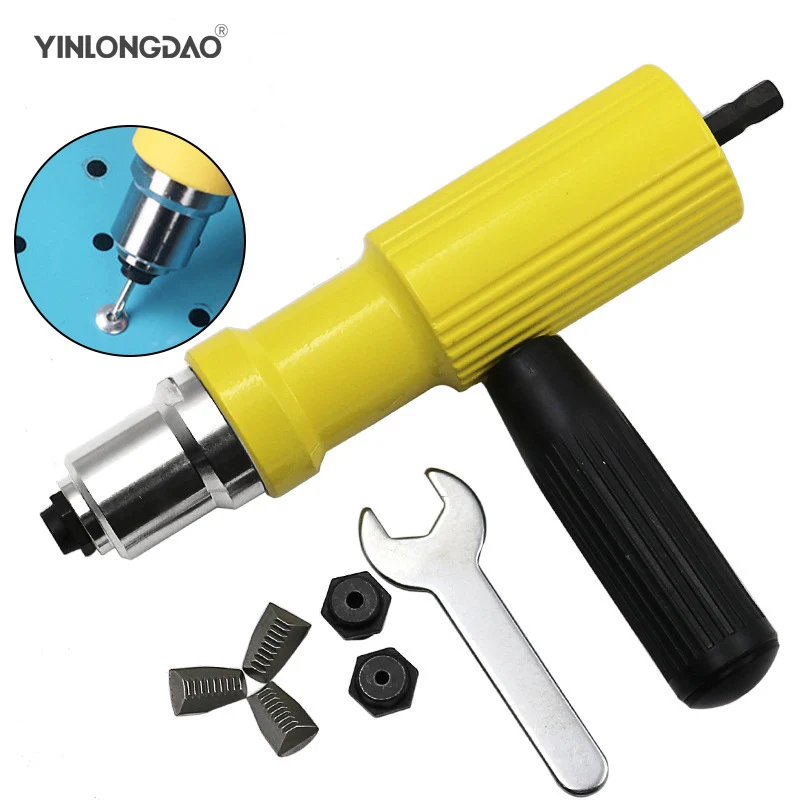 Electric Rivet Nut Gun Riveting Tool Cordless Riveting Drill Adaptor